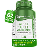Herbtonics vitaminas adolescentes frasco: apoyo diario para crecimiento y energía.