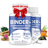 HevChay Detox Binder cápsulas 2300 mg para apoyo diario de desintoxicación.