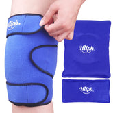 Compresa Hilph para rodilla con dos paquetes de gel para terapia completa.