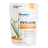 Himalaya Psyllium Husk Powder sabor naranja para apoyar la digestión diaria.