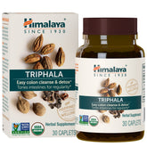 Himalaya Triphala: bote-caplets para apoyo digestivo diario.