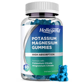 Gomitas HOLLEGEND potasio magnesio en frasco con sabor arándano para consumo diario