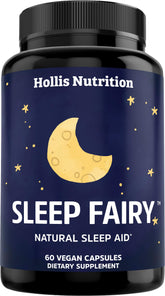 Sleep Fairy de Hollis Nutrition: cápsulas veganas para una rutina nocturna relajante.