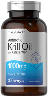 Horbaach aceite krill antártico envase, fuente de Omega-3 para uso diario