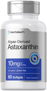 Horbäach Astaxantina, botella de 60 cápsulas suaves para uso diario