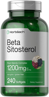 Horbäach Beta Sitosterol en botella frente para bienestar diario