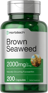 Horbäach cápsulas-extracto-alga-marrón: cápsulas con fucoxantina para apoyo antioxidante.