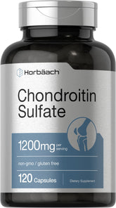 Horbaäch Condroitina Sulfato 1200 mg, botella de cápsulas para apoyar la movilidad diaria.