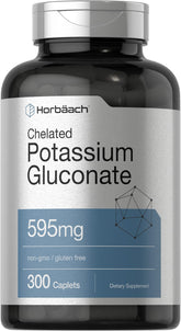 Horbäach gluconato de potasio 595 mg, comprimidos vegetales para uso diario