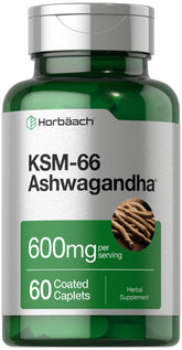 Horbäach KSM-66 Ashwagandha cápsulas para equilibrio diario