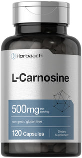 Horbäach L-Carnosina 500 mg en botella, posible uso diario