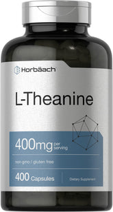 Horbaach L-Teanina 400 mg, cápsulas, bote: posible apoyo para concentración estable