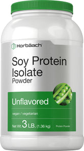 Horbaach proteína de soja aislada, empaque frontal, ideal para comenzar el día.