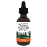 Host Defense Cordyceps Extract, botella en primer plano, apoyo a la inmunidad y energía diaria
