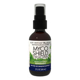 Host Defense MycoShield Throat Spray, botella, práctico para apoyo inmune diario.