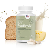 Houston Enzymes AFP Peptizyde: bote de cápsulas para digestión de proteínas en casa.