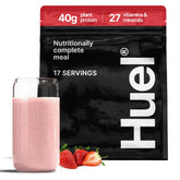 Huel Black Edition sabor fresa en pote, batido proteico rápido