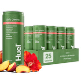 Huel Daily Greens frente al envase, ideal para empezar el día.