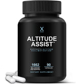 HUMANX Altitude Assist, botella visible para aclimatación en deportes de montaña.