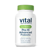 Hyperbiotics Vital Nutrients Pro-15, caja frontal, apoyo digestivo diario.