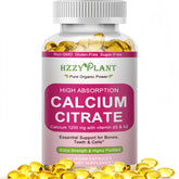 HZZYPLANT calcio Citrato 1200mg, botella: apoyo a huesos fuertes y absorción eficiente.
