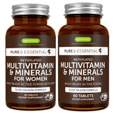 Igennus multivitaminos metilados en botella dos-pack para uso diario.