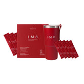 IM8 Daily Ultimate Essentials envase y etiqueta, ideal para iniciar tu día con nutrición equilibrada