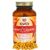 Cápsulas Infinity Greens de cúrcuma de alta potencia para bienestar diario.