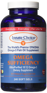Innate Choice cápsulas de aceite de pescado con sabor Fresa Lima, para consumo diario.