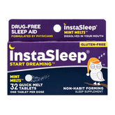 InstaSleep Mint se disuelve en la boca sin necesidad de agua.