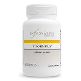 Integrative Therapeutics Y Formula, botella frontal: apoyo intestinal suave para el día a día.