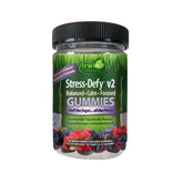 Gomitas Irwin Naturals Stress-Defy v2 en botella, calma y concentración diarias