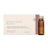 Isagenix Adaptogen Elixir: botella con porción individual para foco diario y energía sostenida.
