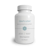 Isagenix IsaFlush en botella de cápsulas para uso diario y bienestar digestivo suave.