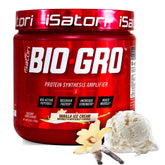 iSatori BIO-GRO, botella vertiendo, ideal para ingesta rápida tras entrenar