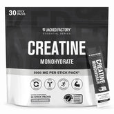 Jacked Factory Creatine Monohidrato sobres portátiles para entrenar fuera de casa