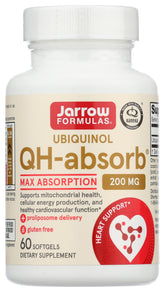 Jarrow Formulas QH-absorb 200 mg botella de softgels para energía diaria