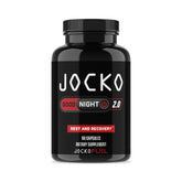 Jocko Fuel Good Night, botella frontal, facilita relajación para dormir.