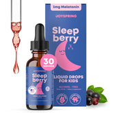 JoySpring SleepBerry, botella de 1 oz, apoyo suave para la rutina de sueño.