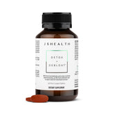 JSHealth Detox: botella frontal que sugiere apoyo a la digestión y menor hinchazón