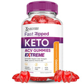 Justified Laboratories Fast Ripped ACV Gummies envase práctico para la rutina diaria.