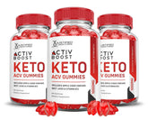 Justified Laboratories Activboost Keto ACV gomitas en empaque, sabor agradable para la rutina diaria