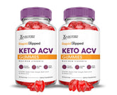 Justified Laboratories Rapid Ripped Keto ACV Gummies en empaque doble para consumo diario.