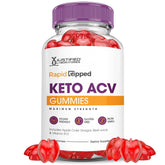 Justified Laboratories Rapid Ripped Keto ACV Gummies: empaque práctico para llevar como merienda diaria.