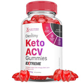 Justified Laboratories Destiny Keto ACV Gummies en botella, sabor delicioso para una merienda diaria