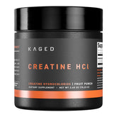 Kaged Creatine HCl, polvo de alta solubilidad para entrenamientos eficientes.