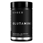 Kaged Glutamina polvo en bote, soporte para recuperación después del entrenamiento