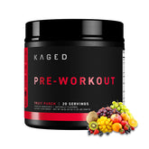 Kaged Original Preentrenamiento Fruta Punch, botella para energía sostenida durante entrenos intensos.