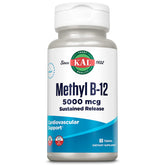 KAL B12 metilcobalamina 5000mcg frasco ActivMelt para energía sostenida durante el día