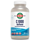 Kal C-1000, frasco de tabletas, liberación sostenida para apoyo diario de vitamina C.
